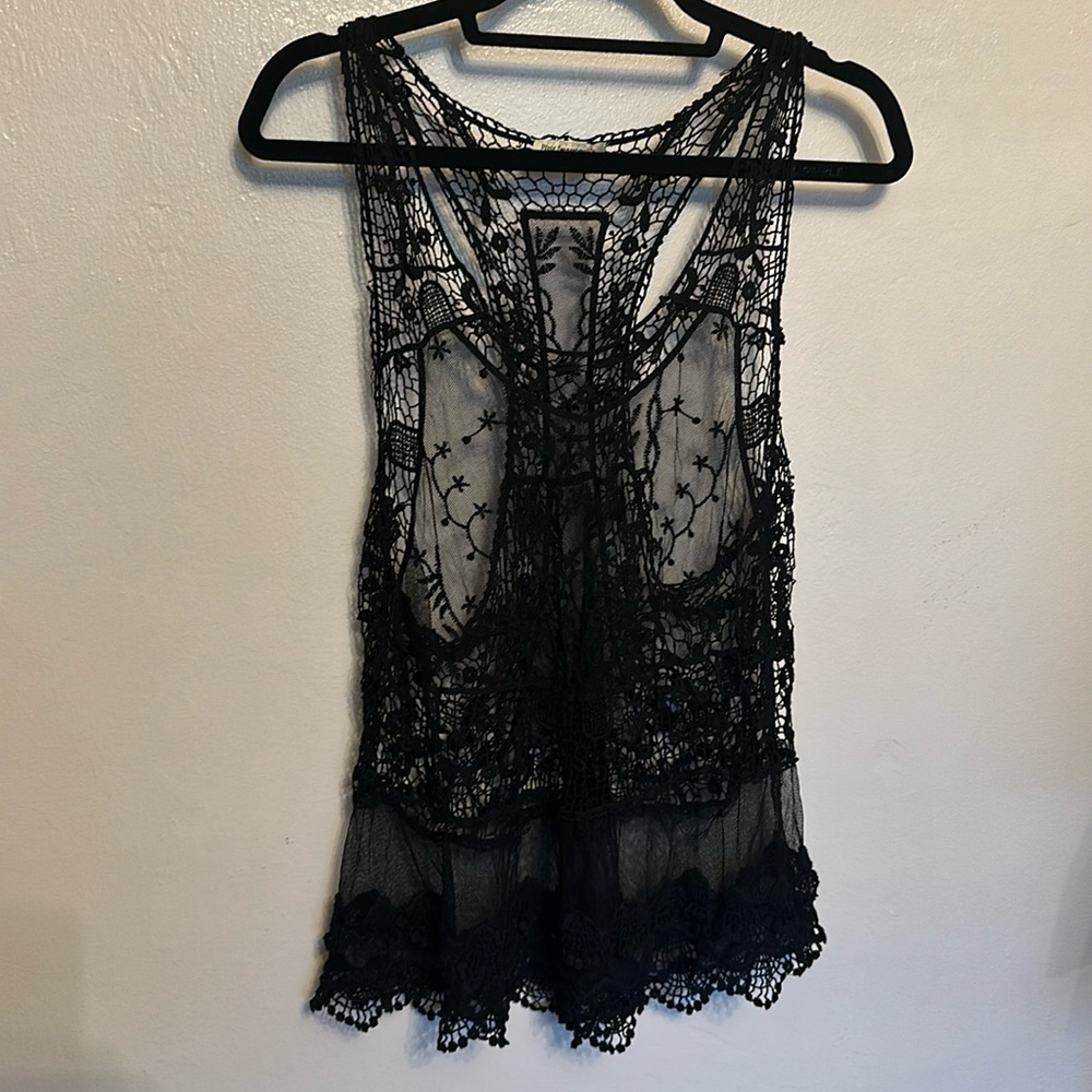 COPY - Beach cover-up or over a tank top embroidered tank top